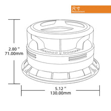 Load image into Gallery viewer, 36 LED Beacon Flashing Magnetic Emergency Warning Strobe Amber Light 12/24V Lamp.
