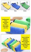 Load image into Gallery viewer, 6X 600GSM Premium Microfibre Car Detailing Cleaning Drying Towel Cloth free Mitt
