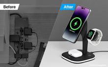 Load image into Gallery viewer, Stylish Multifunctional 5 in 1 Magnetic Wireless Fast Charging Docking Stand
