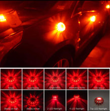 Load image into Gallery viewer, 3 Pack 15 Super Bright LED Emergency Roadside Flare Beacon Strobe Safety Warning Lights Magnetic Strobe sequence 
