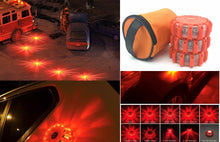 Load image into Gallery viewer, 3 Pack 15 Super Bright LED Emergency Roadside Flare Beacon Strobe Safety Warning Lights Magnetic
